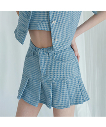 AVANDRESS（アバンドレス ）の「Blue Marine Tweed mini skirt（スカート）」