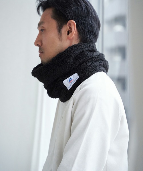 GERRY(ジェリー)の「GERRY ボアネックウォーマー(マフラー・メンズ・ブラック/オフホワイト/グレー・FREE)」の6枚目の写真