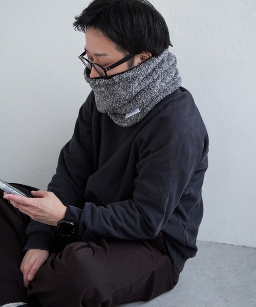 GERRY(ジェリー)の「GERRY ボアネックウォーマー(マフラー・メンズ・ブラック/オフホワイト/グレー・FREE)」の5枚目の写真