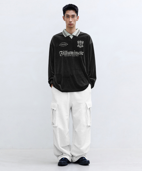F.ILLUMINATE(フィルミネイト)の「ベルベットカラー ロングスリーブ-スカイブルー(ポロシャツ・レディース・その他・SMALL/MEDIUM/LARGE)」の8枚目の写真