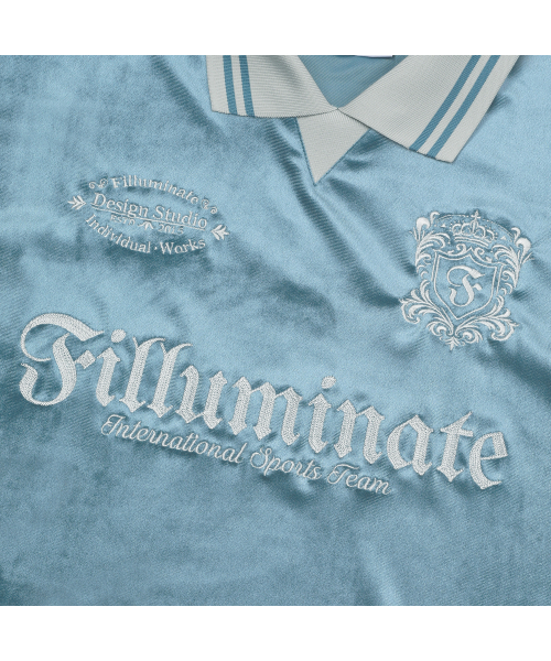 F.ILLUMINATE(フィルミネイト)の「ベルベットカラー ロングスリーブ-スカイブルー(ポロシャツ・レディース・その他・SMALL/MEDIUM/LARGE)」の10枚目の写真