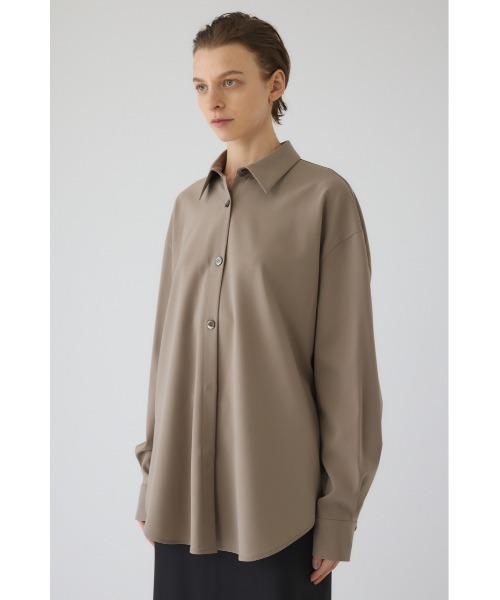 RIM.ARK(リムアーク)の「Synthetic leather tie SH シンセティックレザータイシャツ(シャツ/ブラウス・レディース・ライトブラウン/ブラック・FREE)」の13枚目の写真