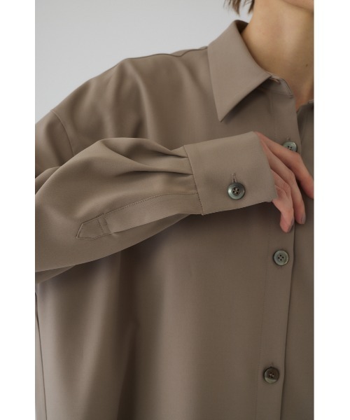 RIM.ARK(リムアーク)の「Synthetic leather tie SH シンセティックレザータイシャツ(シャツ/ブラウス・レディース・ライトブラウン/ブラック・FREE)」の22枚目の写真