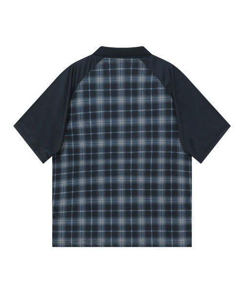 BAUF（バウフ）の「チェックジャージTシャツ[ネイビー]（Tシャツ/カットソー・レディース・その他・MEDIUM/LARGE）」の2枚目の写真