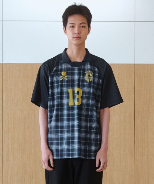 BAUF（バウフ）の「チェックジャージTシャツ[ネイビー]（Tシャツ/カットソー・レディース・その他・MEDIUM/LARGE）」の7枚目の写真