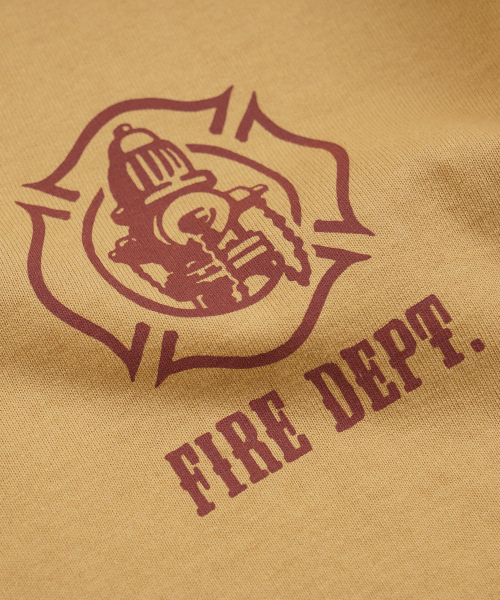 FRIZMWORKS(フリズムワークス)の「FIRE DEPT L/S TEE _ OCHRE(Tシャツ/カットソー・メンズ・その他・LARGE/X-LARGE/SMALL/MEDIUM)」の4枚目の写真