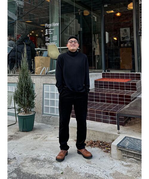 MUSINSA STANDARD（ムシンサスタンダード）の「レギュラーフィットコーデュロイパンツ[ブラック]（その他パンツ・メンズ・その他・38/26/27/28/29/36/34/32/30/31/33）」の10枚目の写真