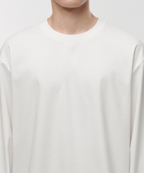 MUSINSA STANDARD（ムシンサスタンダード）の「シルケットリラックスクルーネック長袖Tシャツ[クリーム]（Tシャツ/カットソー・メンズ・その他・SMALL/MEDIUM）」の3枚目の写真