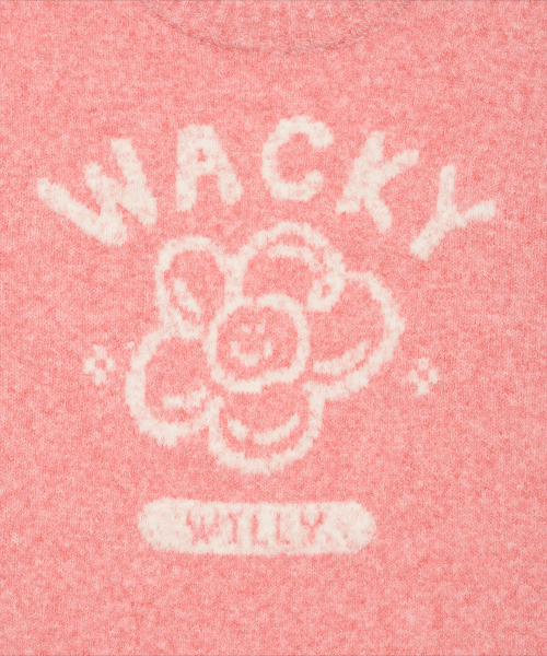 Wacky WiLLy（ワッキーウィリー）の「ウィメンズビッグリリーグラフィックプルオーバーピンク（ニット/セーター・レディース・その他・SMALL/MEDIUM）」の5枚目の写真