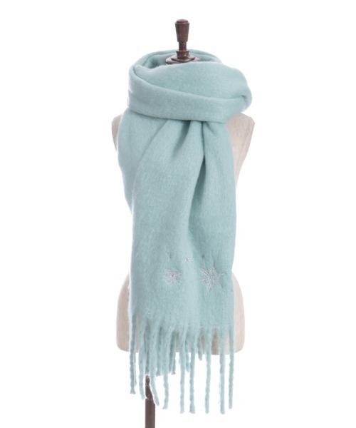 axes femme（アクシーズファム）の「雪の結晶刺繍ストール（ストール/ショール・レディース・グレイッシュベージュ/キナリ/ミント・FREE）」の10枚目の写真