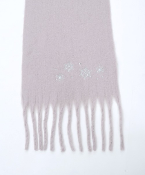axes femme（アクシーズファム）の「雪の結晶刺繍ストール（ストール/ショール・レディース・グレイッシュベージュ/キナリ/ミント・FREE）」の16枚目の写真