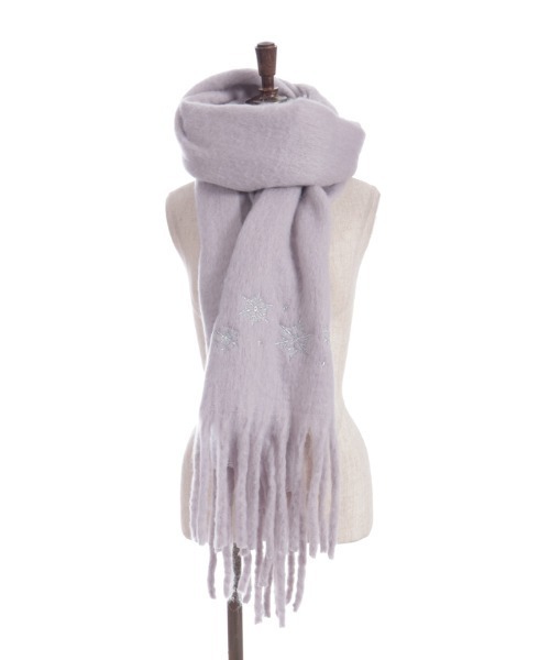 axes femme（アクシーズファム）の「雪の結晶刺繍ストール（ストール/ショール・レディース・グレイッシュベージュ/キナリ/ミント・FREE）」の19枚目の写真