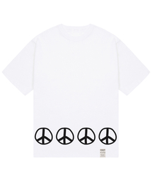 [ユニセックス]バトムピース半袖Tシャツ_ホワイト