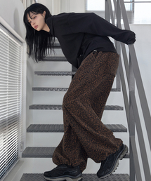 RENSE（レンセ）の「Leopard Fleece Wide Pants Brown（その他パンツ）」