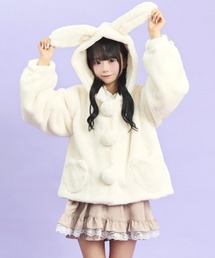Secret Honey | うさ耳ショートファーコート(その他アウター)