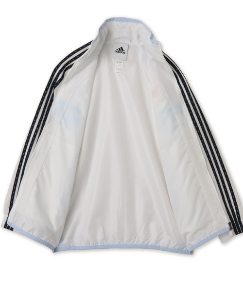 adidas（アディダス）の「adidas TEAMGEIST 2.0 TRACKTOP / アディダス チームガイスト 2.0 トラックトップ（ナイロンジャケット・レディース・ホワイト・S/L/M）」の5枚目の写真