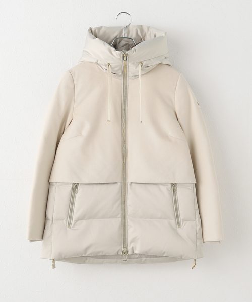 Noble（ノーブル）の「《WEB・一部店舗限定追加》DUNO/デュノ JULIA(ジュリア)（ダウンジャケット/コート・レディース・ブラック/ホワイト・SMALL/MEDIUM/LARGE）」の2枚目の写真