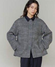 INED（イネド）の「ライトウエイト両面ビーバー ノーカラーショートコート（ノーカラーコート）」