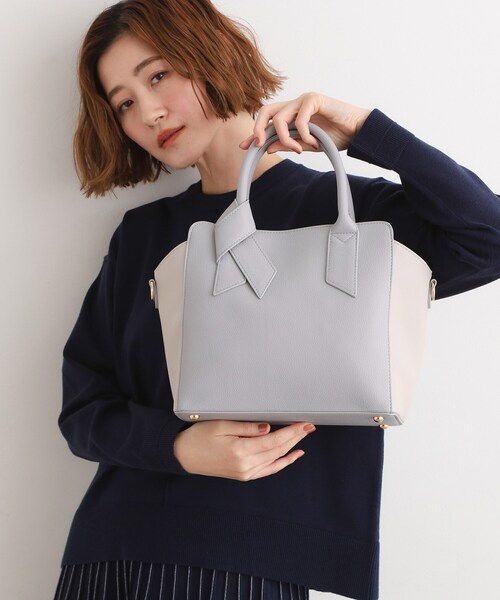 grove(グローブ)の「【人間工学】ノットハンドル2WAYトート(トートバッグ・レディース・ブラック/ナチュラル/ライトグレー系4/サックスブルー系4・00)」の11枚目の写真