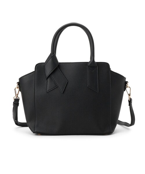 grove(グローブ)の「【人間工学】ノットハンドル2WAYトート(トートバッグ・レディース・ブラック/ナチュラル/ライトグレー系4/サックスブルー系4・00)」の14枚目の写真