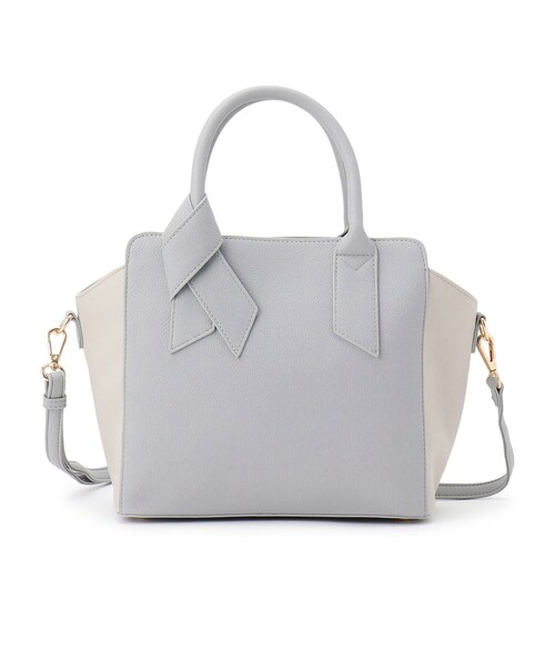 grove(グローブ)の「【人間工学】ノットハンドル2WAYトート(トートバッグ・レディース・ブラック/ナチュラル/ライトグレー系4/サックスブルー系4・00)」の16枚目の写真