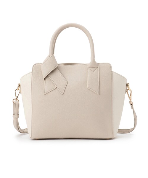 grove(グローブ)の「【人間工学】ノットハンドル2WAYトート(トートバッグ・レディース・ブラック/ナチュラル/ライトグレー系4/サックスブルー系4・00)」の17枚目の写真