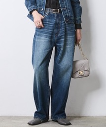 CHIC STYLE（シックスタイル）の「綿100％ワイドルーズデニムパンツ＜大きいサイズ有＞シックスタイル（デニムパンツ）」