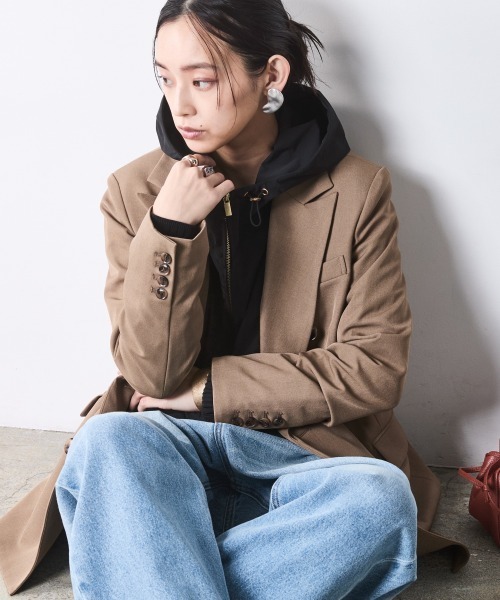 CHIC STYLE（シックスタイル）の「綿100％ワイドルーズデニムパンツ＜大きいサイズ有＞シックスタイル（デニムパンツ・レディース・ブルー系/ネイビー系・68/70/73/76/80/84/88/92/96/98/106）」の17枚目の写真