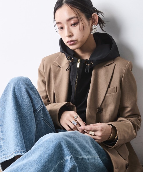 CHIC STYLE（シックスタイル）の「綿100％ワイドルーズデニムパンツ＜大きいサイズ有＞シックスタイル（デニムパンツ・レディース・ブルー系/ネイビー系・68/70/73/76/80/84/88/92/96/98/106）」の20枚目の写真