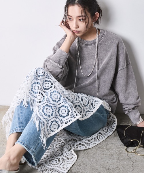 CHIC STYLE（シックスタイル）の「綿100％ワイドルーズデニムパンツ＜大きいサイズ有＞シックスタイル（デニムパンツ・レディース・ブルー系/ネイビー系・68/70/73/76/80/84/88/92/96/98/106）」の21枚目の写真