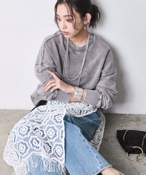 CHIC STYLE（シックスタイル）の「綿100％ワイドルーズデニムパンツ＜大きいサイズ有＞シックスタイル（デニムパンツ・レディース・ブルー系/ネイビー系・68/70/73/76/80/84/88/92/96/98/106）」の22枚目の写真