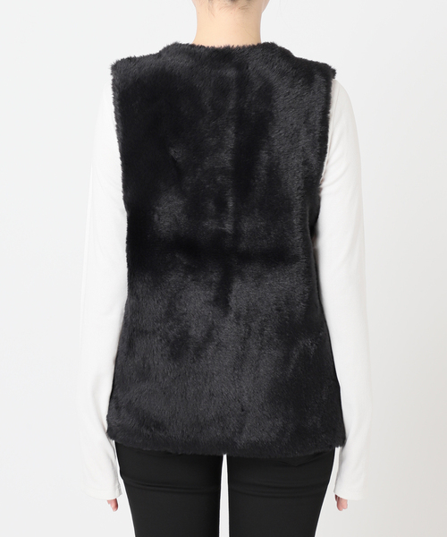 【新品タグ付き】ジャーナルスタンダード ダブルフェイスフェザークルーネックベスト WEB限定追加3》ダブルフェイスフェザークルーネックベスト（ベスト