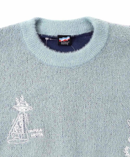 ScoLar Parity（スカラーパリティ）の「353128：落書き調Parityキャラジャガードニットプルオーバー（Tシャツ/カットソー・レディース・ブルー/ブラック・M）」の12枚目の写真