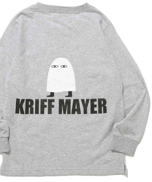 KRIFF MAYER Kid's Collection(クリフメイヤーキッズコレクション)の「UVカットさらロンT(メジェド様)(Tシャツ/カットソー・キッズ・ブラック/ライム/ブルー/グレー・130/120/170/160/150/140)」の1枚目の写真