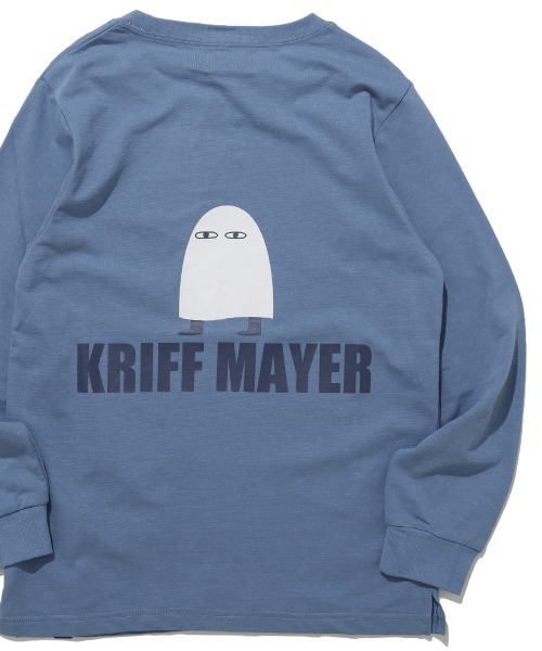 KRIFF MAYER Kid's Collection(クリフメイヤーキッズコレクション)の「UVカットさらロンT(メジェド様)(Tシャツ/カットソー・キッズ・ブラック/ライム/ブルー/グレー・130/120/170/160/150/140)」の4枚目の写真