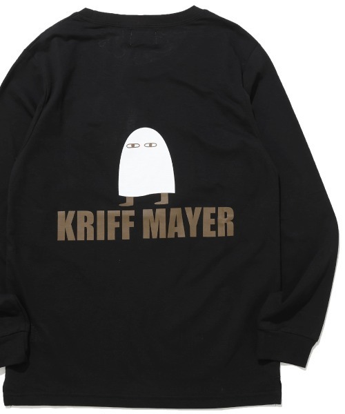 KRIFF MAYER Kid's Collection(クリフメイヤーキッズコレクション)の「UVカットさらロンT(メジェド様)(Tシャツ/カットソー・キッズ・ブラック/ライム/ブルー/グレー・130/120/170/160/150/140)」の2枚目の写真