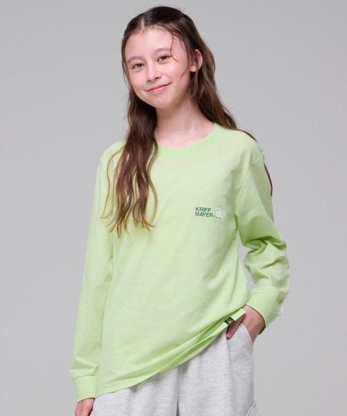 KRIFF MAYER Kid's Collection(クリフメイヤーキッズコレクション)の「UVカットさらロンT(メジェド様)(Tシャツ/カットソー・キッズ・ブラック/ライム/ブルー/グレー・130/120/170/160/150/140)」の13枚目の写真