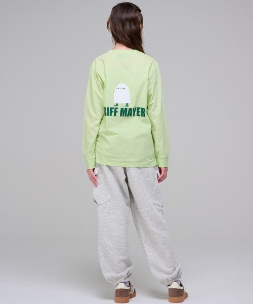 KRIFF MAYER Kid's Collection(クリフメイヤーキッズコレクション)の「UVカットさらロンT(メジェド様)(Tシャツ/カットソー・キッズ・ブラック/ライム/ブルー/グレー・130/120/170/160/150/140)」の8枚目の写真