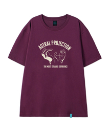 [アストラルハンズ]コットンルーズフィット半袖Tシャツ_プラムパープル