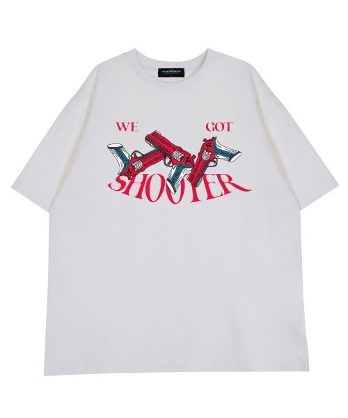 ASTRAL PROJECTION（アストラルプロジェクション）の「フロントシュター ラウンドネック 40番手二重織綿半袖Tシャツ_ホワイト（Tシャツ/カットソー・レディース・その他・LARGE）」の2枚目の写真