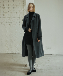 YUPPE（ヨッペ）の「WAVE HANDMADE COAT_CHARCOAL（チェスターコート）」