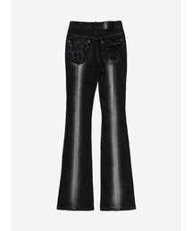 CORSET HIGHLIGHT BOOTS CUT DENIM #NOIR