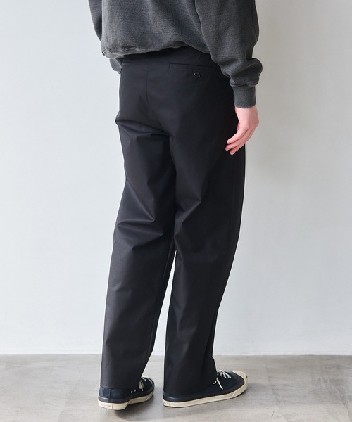 NewAnce（ニュアンス）の「【NewAnce】One Tuck Straight Pants -N-Compact Twill Series -/ワンタックストレートパンツ（チノパンツ・メンズ・ブラック/ベージュ・S/M/L）」の15枚目の写真