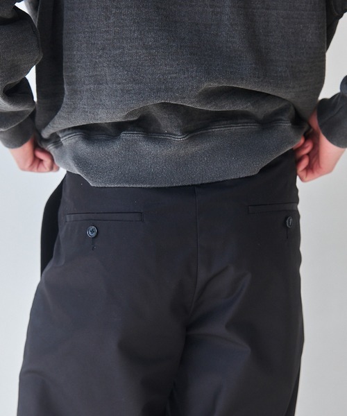 NewAnce（ニュアンス）の「【NewAnce】One Tuck Straight Pants -N-Compact Twill Series -/ワンタックストレートパンツ（チノパンツ・メンズ・ブラック/ベージュ・S/M/L）」の17枚目の写真
