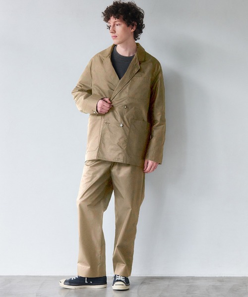 NewAnce（ニュアンス）の「【NewAnce】One Tuck Straight Pants -N-Compact Twill Series -/ワンタックストレートパンツ（チノパンツ・メンズ・ブラック/ベージュ・S/M/L）」の12枚目の写真