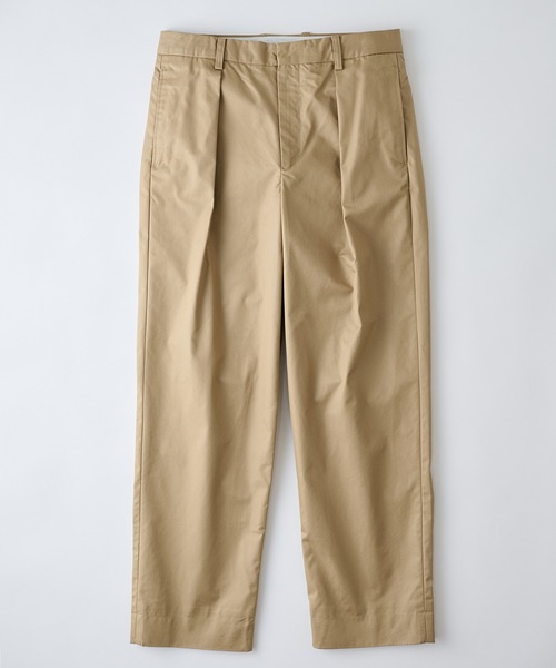 NewAnce（ニュアンス）の「【NewAnce】One Tuck Straight Pants -N-Compact Twill Series -/ワンタックストレートパンツ（チノパンツ・メンズ・ブラック/ベージュ・S/M/L）」の13枚目の写真