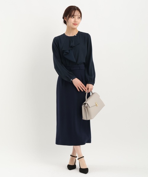 Andemiu（アンデミュウ）の「【WEB限定/T.P.O/2026】ナロースカート607874（スカート・レディース・ブラック系1/ネイビー・LARGE/MEDIUM/SMALL）」の13枚目の写真