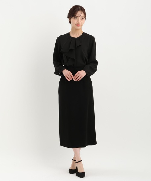 Andemiu（アンデミュウ）の「【WEB限定/T.P.O/2026】ナロースカート607874（スカート・レディース・ブラック系1/ネイビー・LARGE/MEDIUM/SMALL）」の14枚目の写真