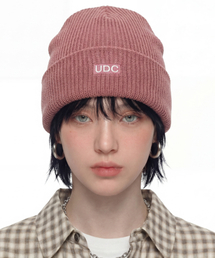 UNDERCONTROL（アンダーコントロール）の「ルーズフィットビーニー / ロングテール / ボックスロゴ / I ピンク（ニットキャップ/ビーニー）」