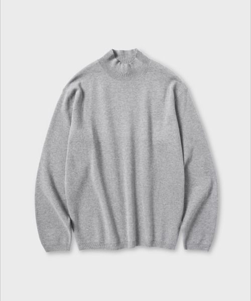 NONBLANK(ノンブランク)の「モックネックニット_MEDIUM GREY(ニット/セーター・メンズ・その他・MEDIUM/LARGE/X-LARGE)」の1枚目の写真